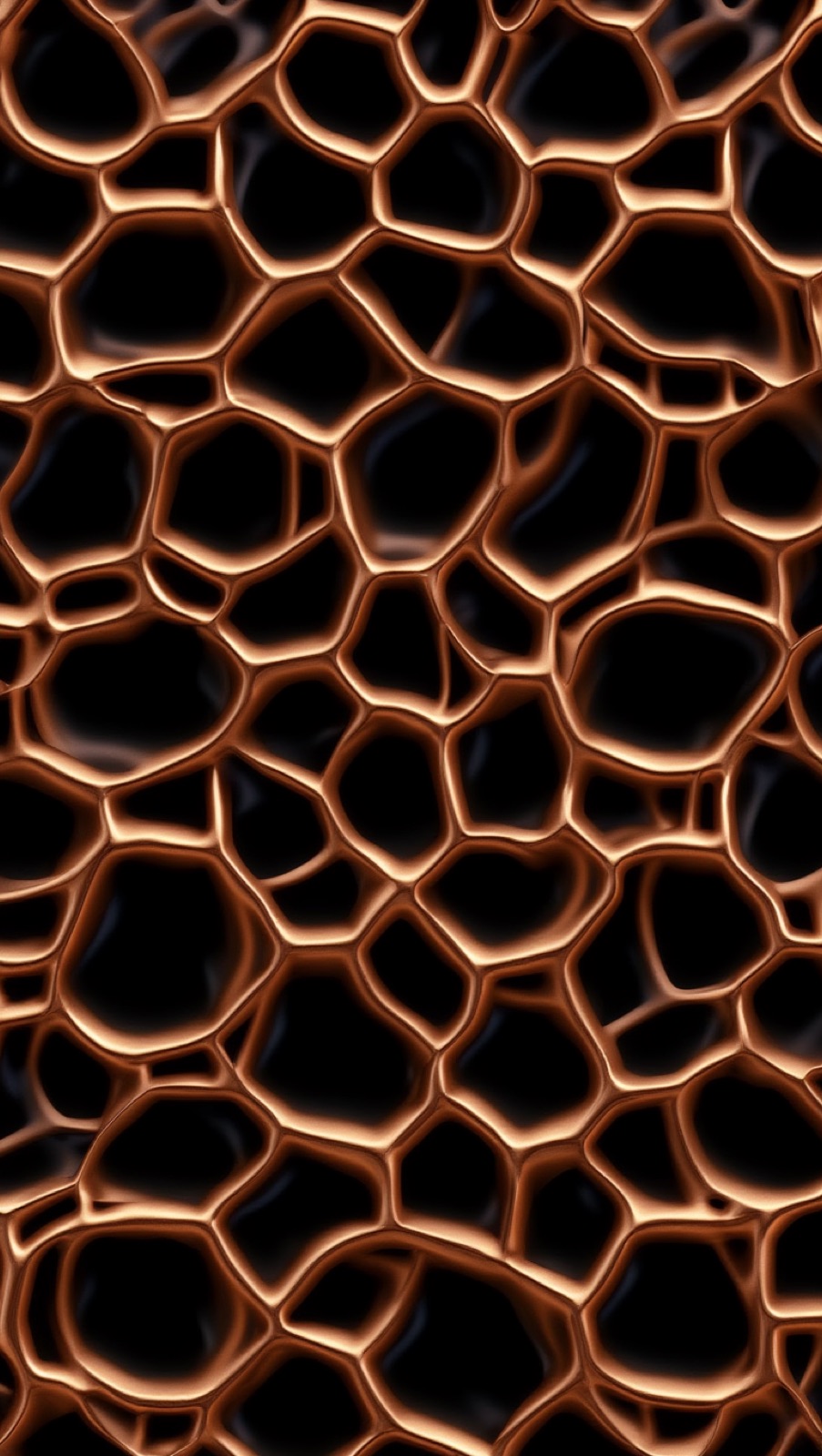Copper honeycomb geometric pattern study